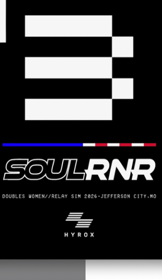 3rd place SOULRNR HYROX podium flag